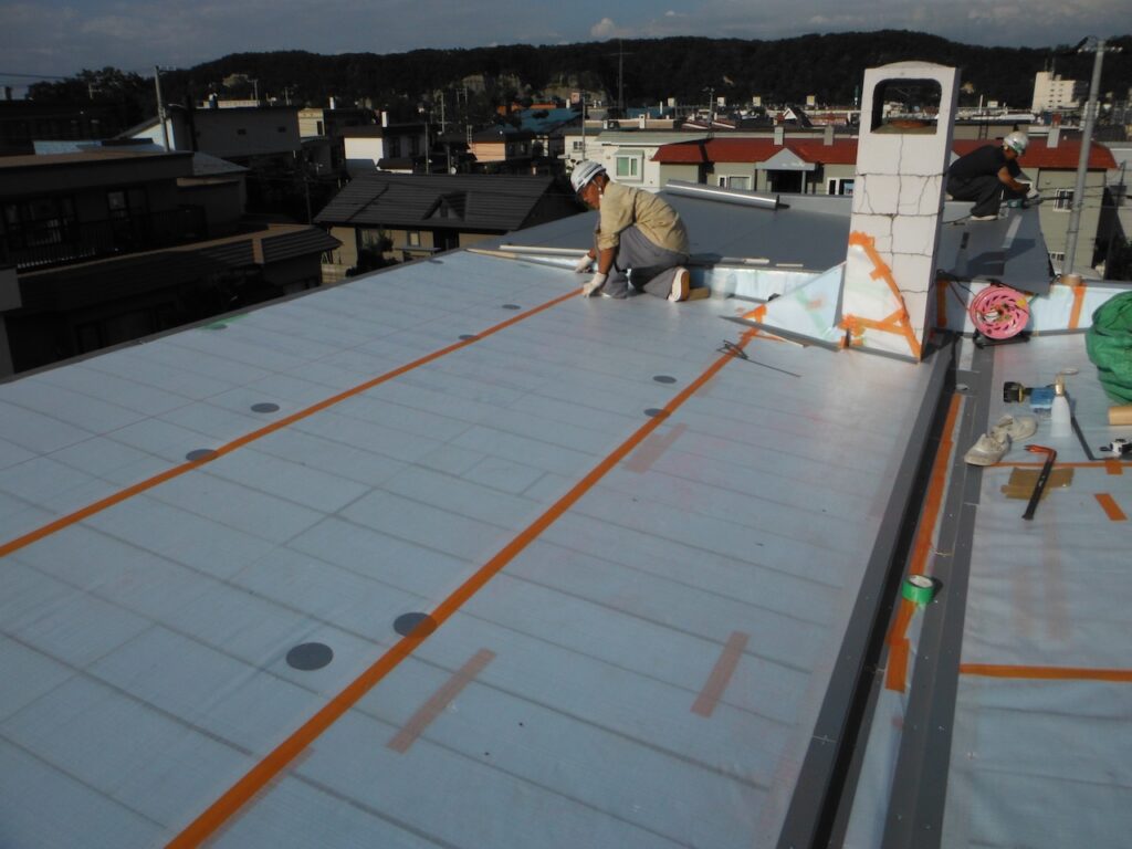 2012年防水リフォーム工事中の様子