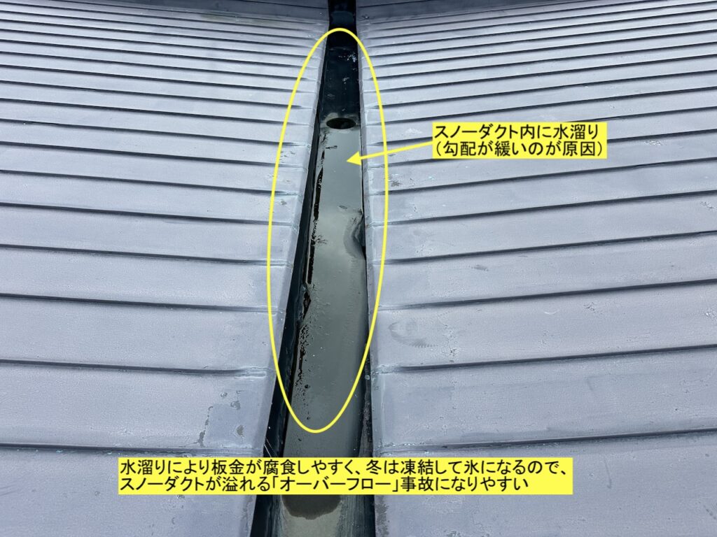 スノーダクト雨漏り