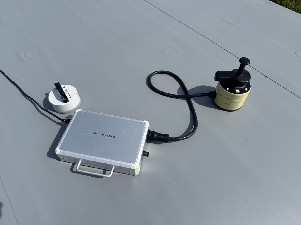 サンタックIBシート防水のIH式電磁誘導加熱