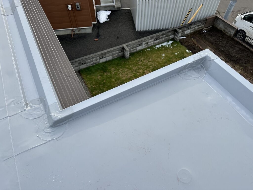 札幌市北区セキスイハイム屋根シート防水工事