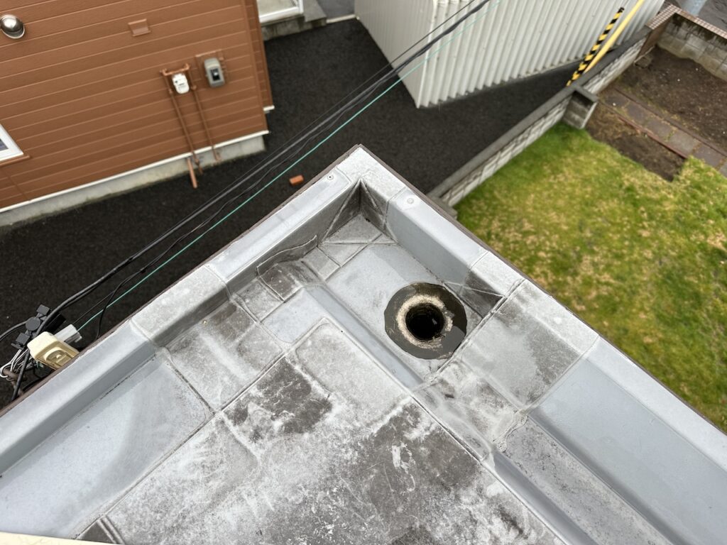 セキスイハイム屋根排水ドレン周り