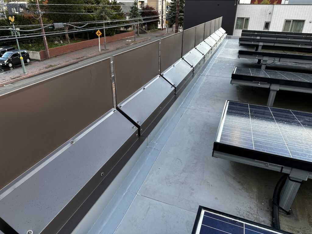 札幌市セキスイハイム雪庇対策工事