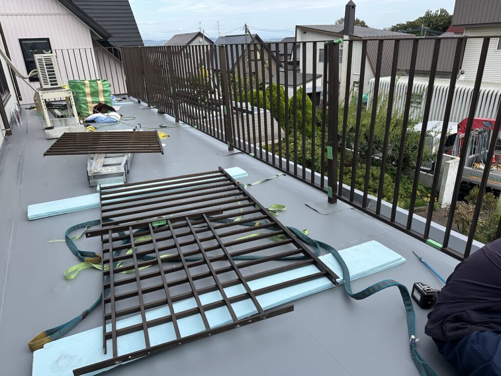 セキスイハイム手摺り雨漏り修理