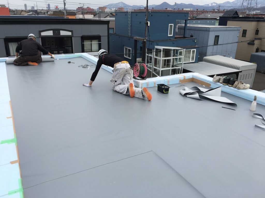 セキスイハイム（ステンレス防水）の屋根防水リフォーム工事