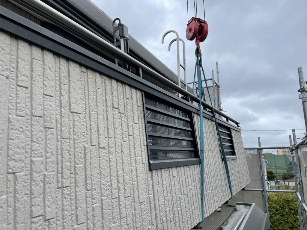 セキスイハイムバルコニー防水手摺り