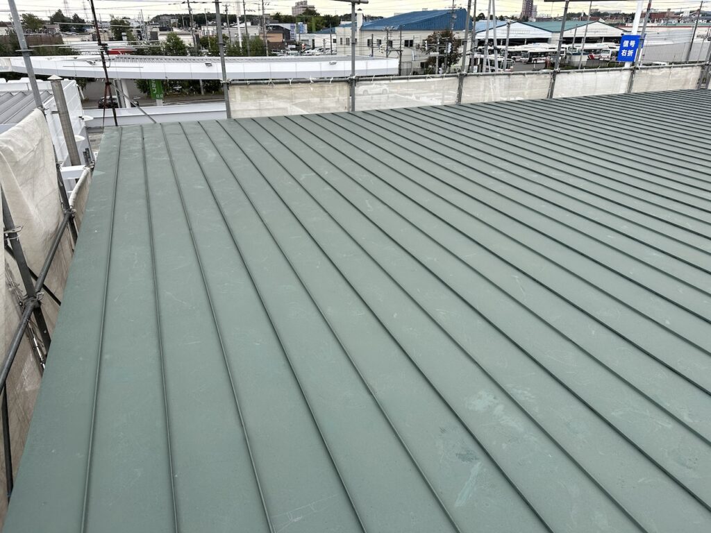 雨漏り修理前の無落雪屋根