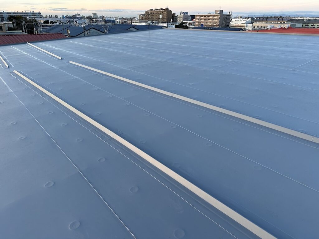 札幌市東区T工場折板屋根リフォーム工事施工後