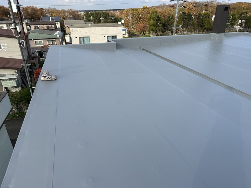 スノーダクト屋根リフォーム工事後の写真 北広島市W様邸