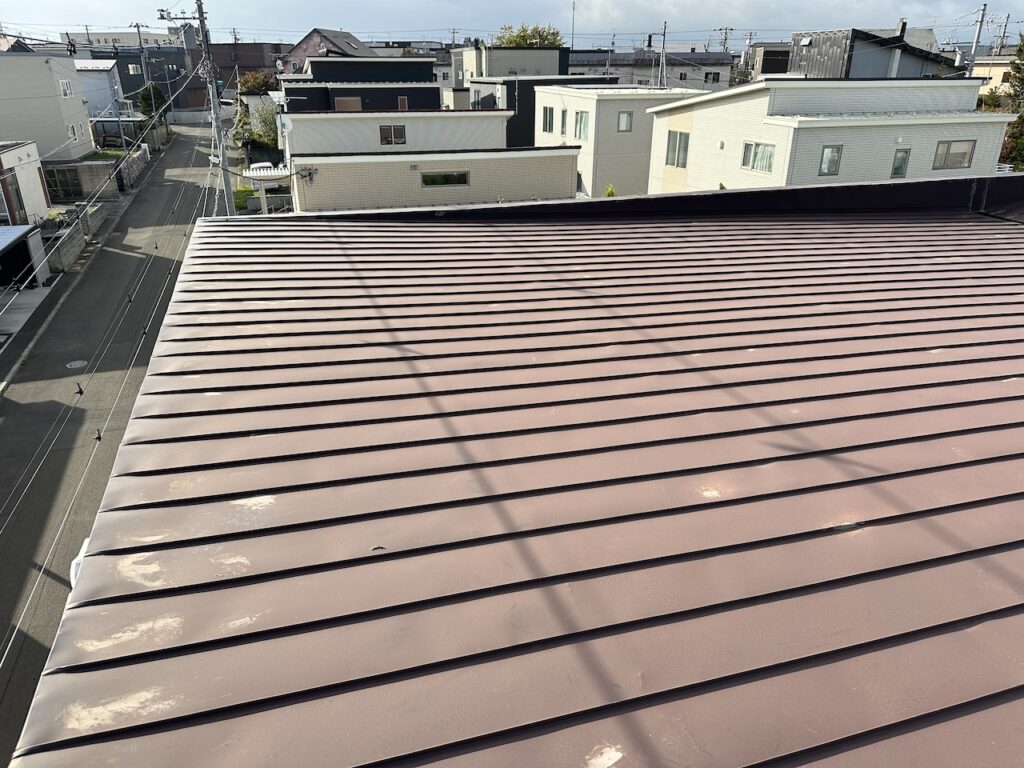 スノーダクト屋根リフォーム工事前の写真 北広島市W様邸