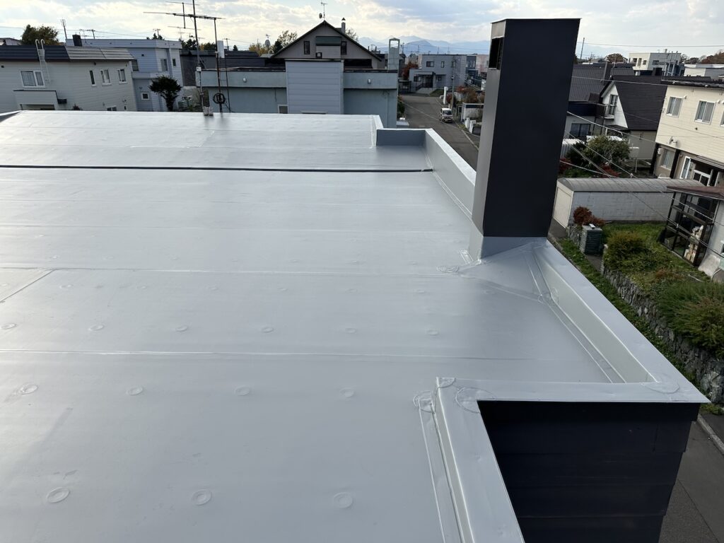 スノーダクト屋根リフォーム工事後の写真 北広島市W様邸