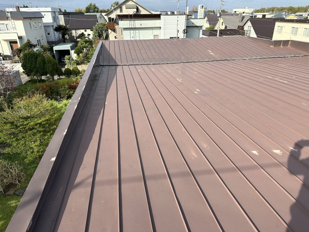 スノーダクト屋根リフォーム工事前の写真 北広島市W様邸