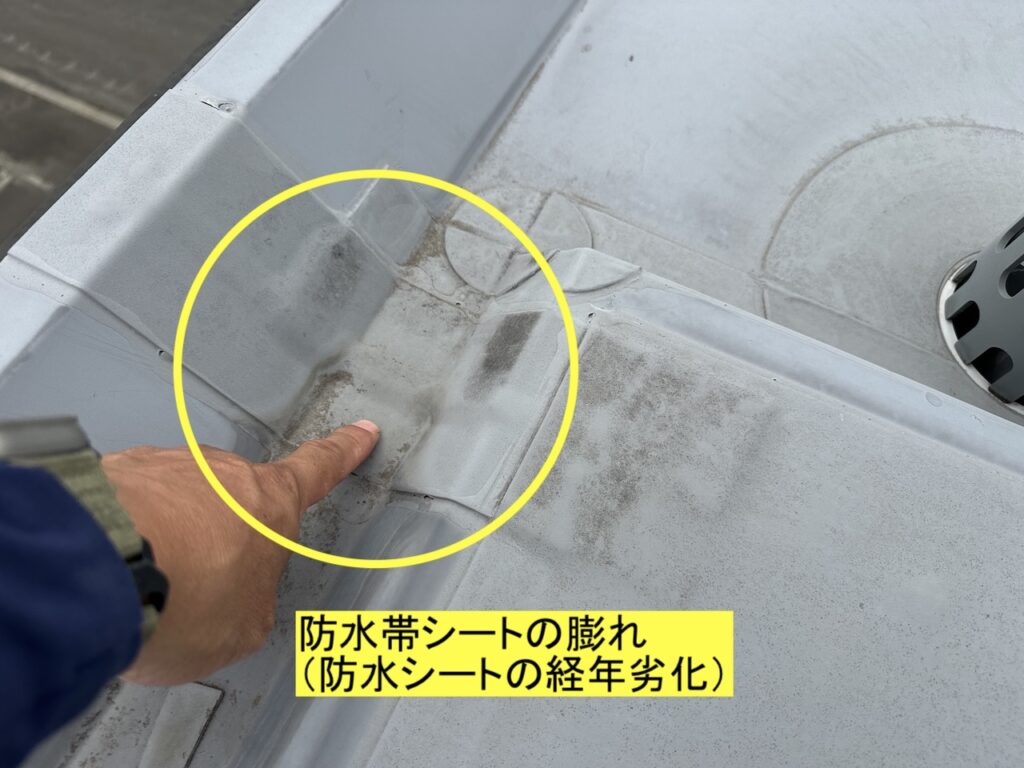 セキスイハイム屋根防水劣化状態(札幌市)
