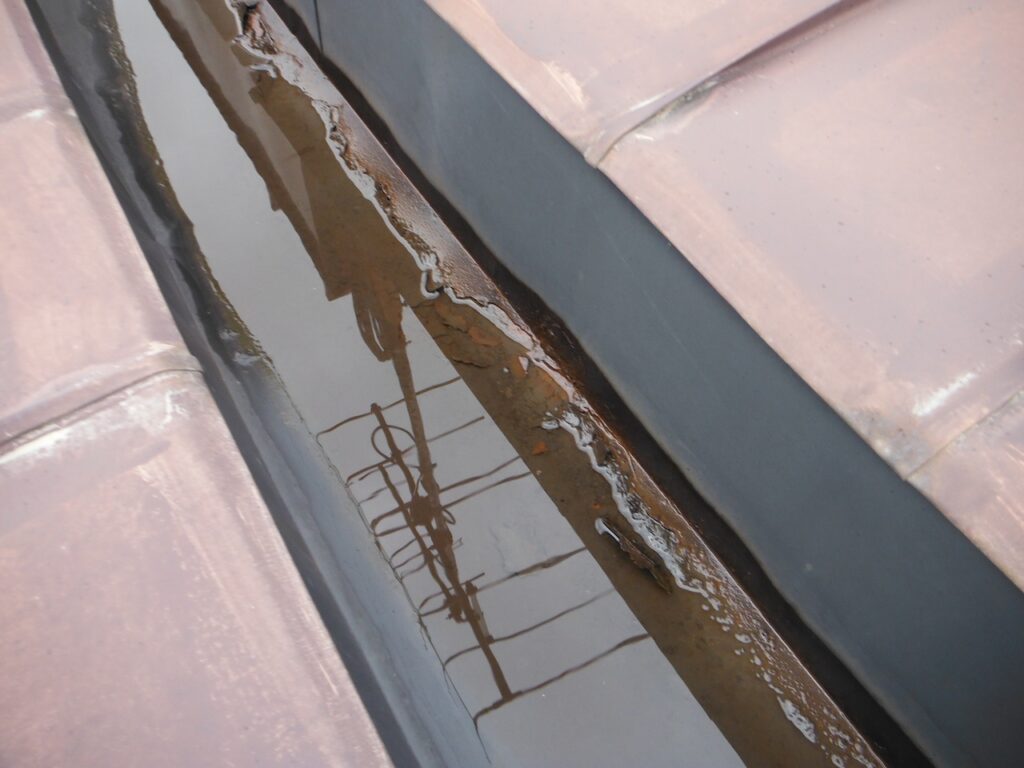 スノーダクトが水溜りの状態