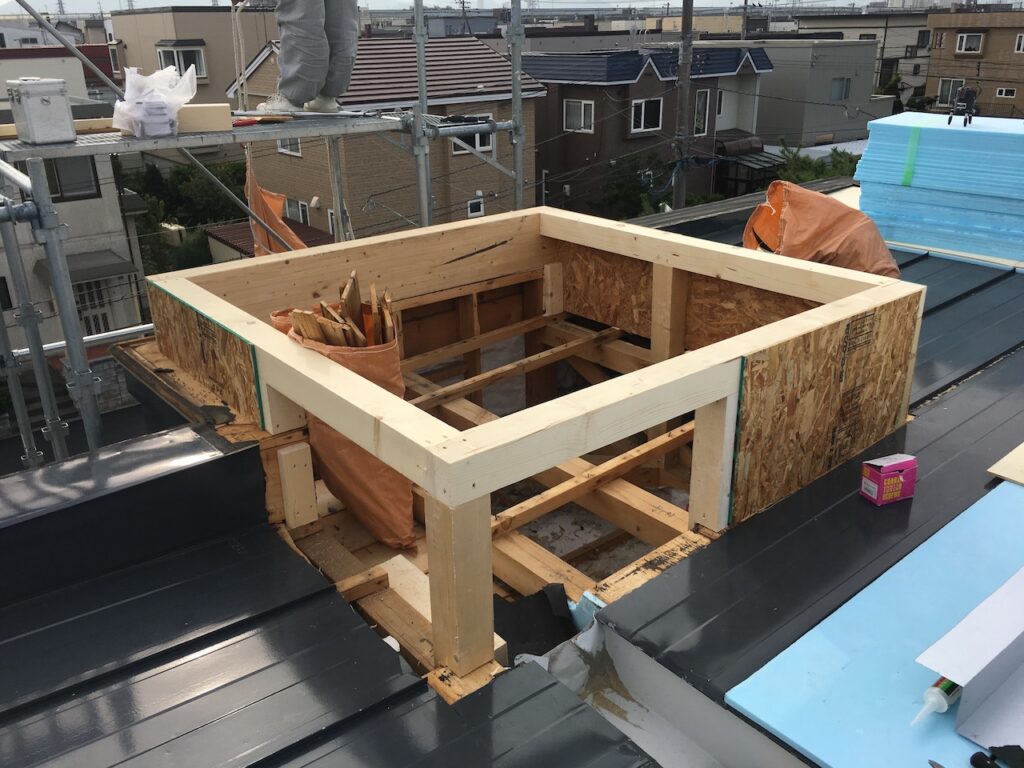 札幌市T様邸屋根リフォーム工事（天体観測用の屋根設置工事）