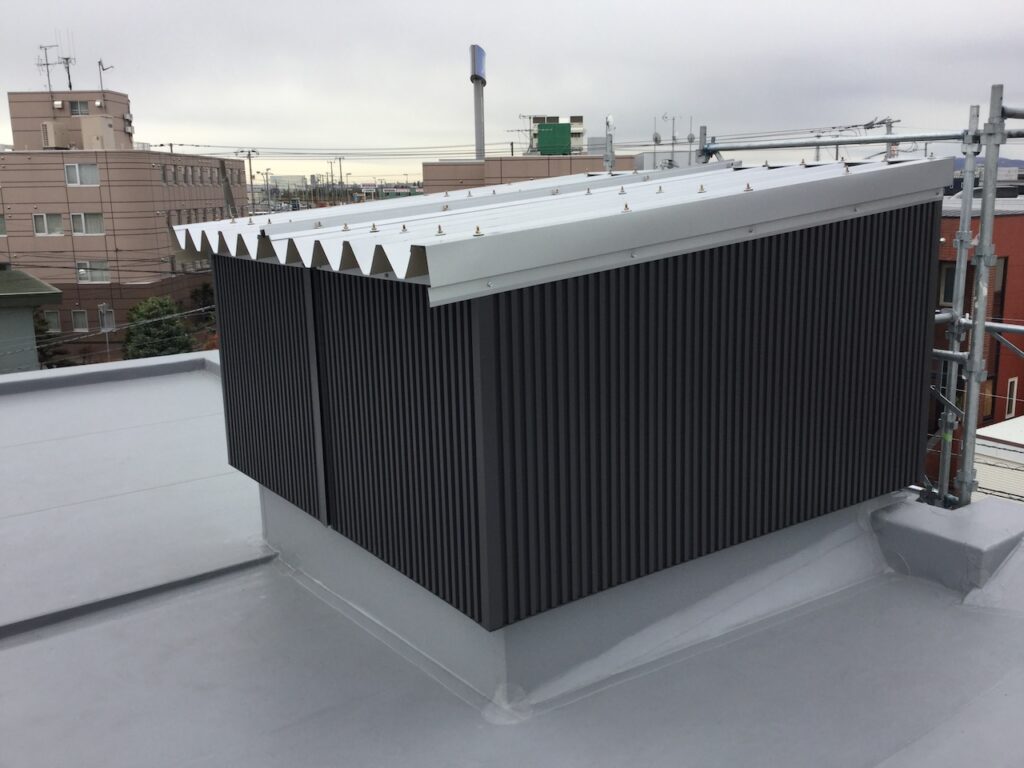 スライドルーフの設置完了