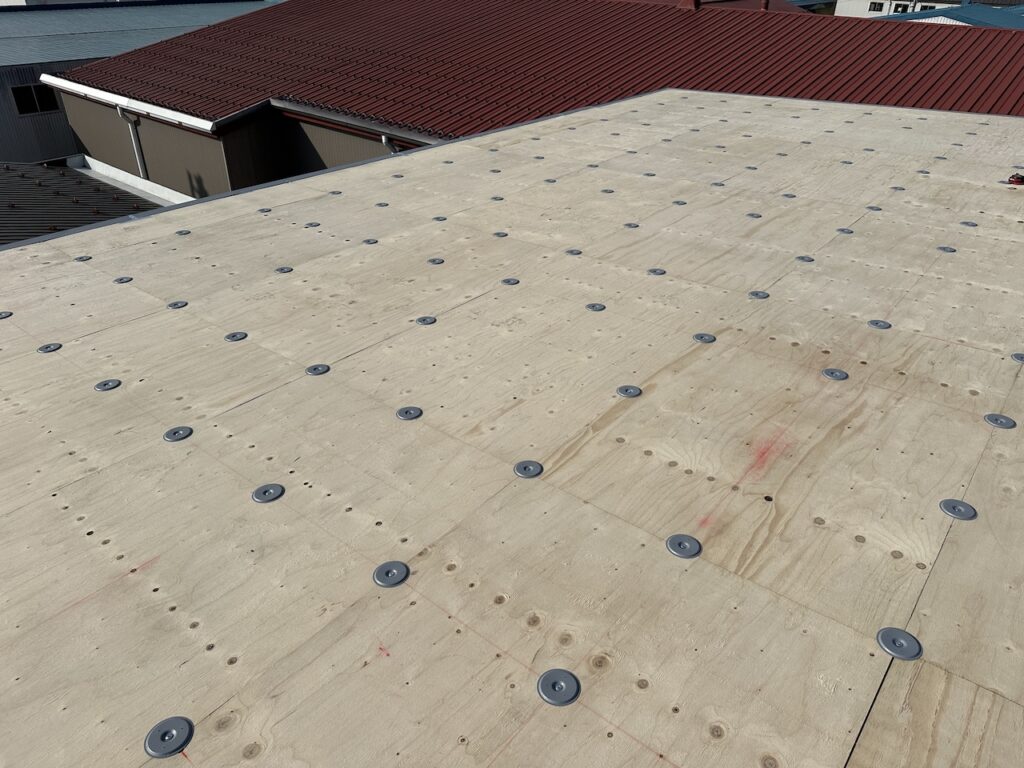 サンタックIBシート防水の下地完成