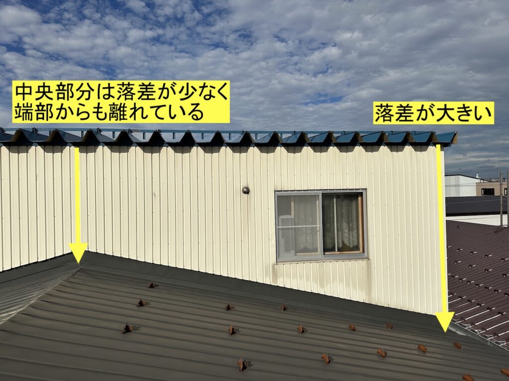 落雪の位置を検討