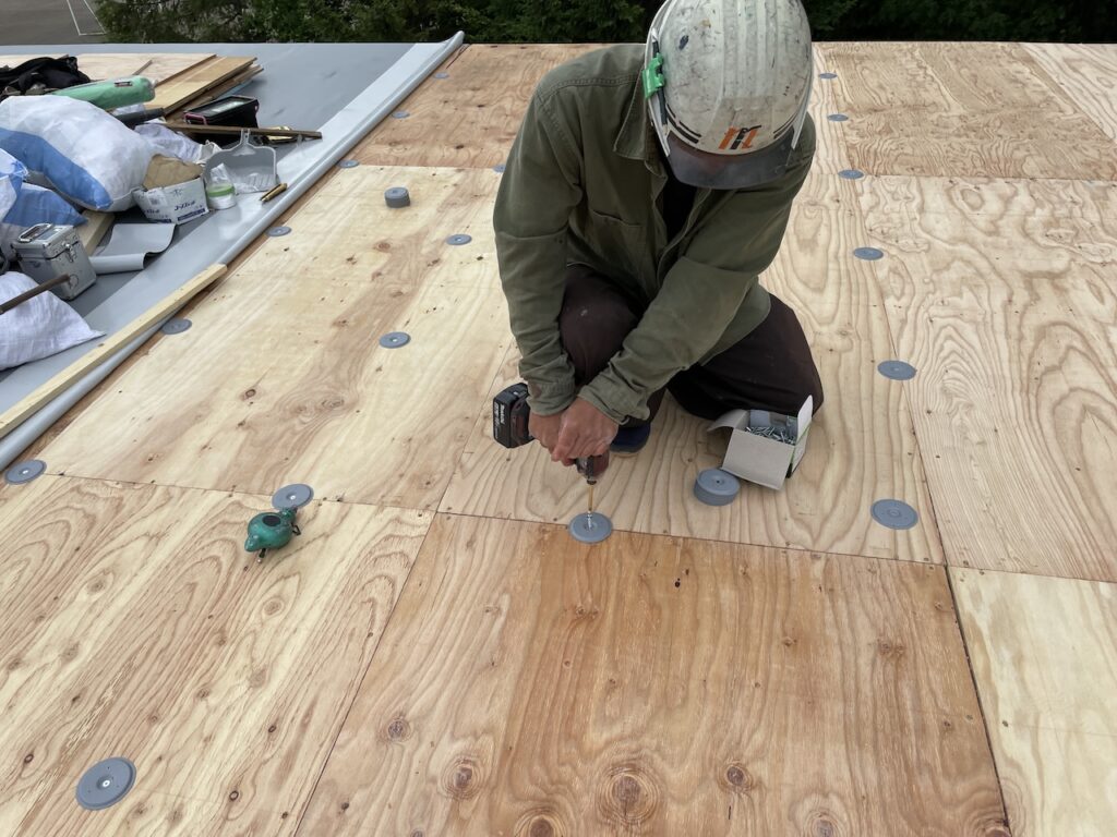サンタックIB シート防水ディスク盤の取り付け